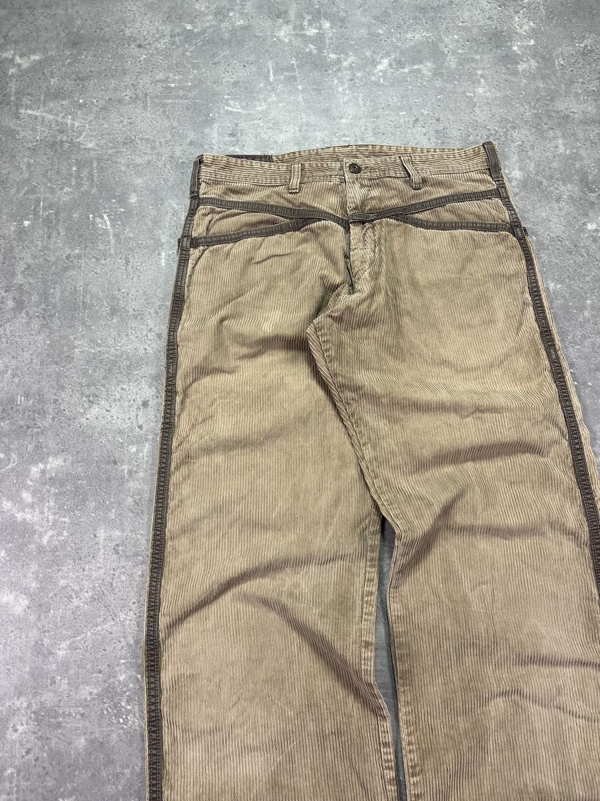 Marithe + Francois Girbaud 00s Marithe Francois Girbaud Corduroy Large Texas Pants 31 Size US 31 - 3 Thumbnail