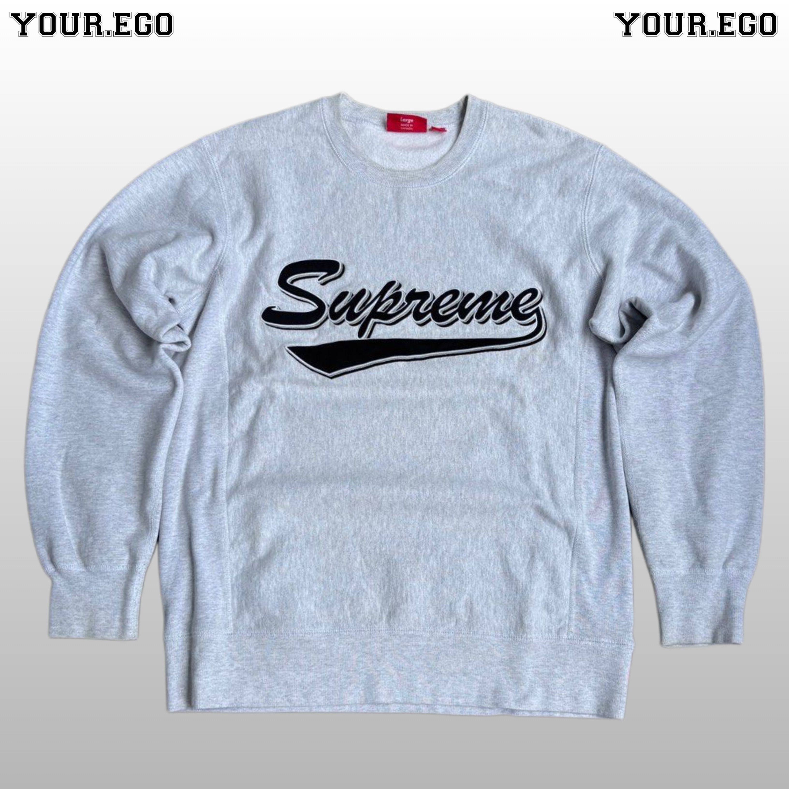 Supreme Supreme Brush Script Crewneck FW16 Size US L / EU 52-54 / 3 - 1 Thumbnail