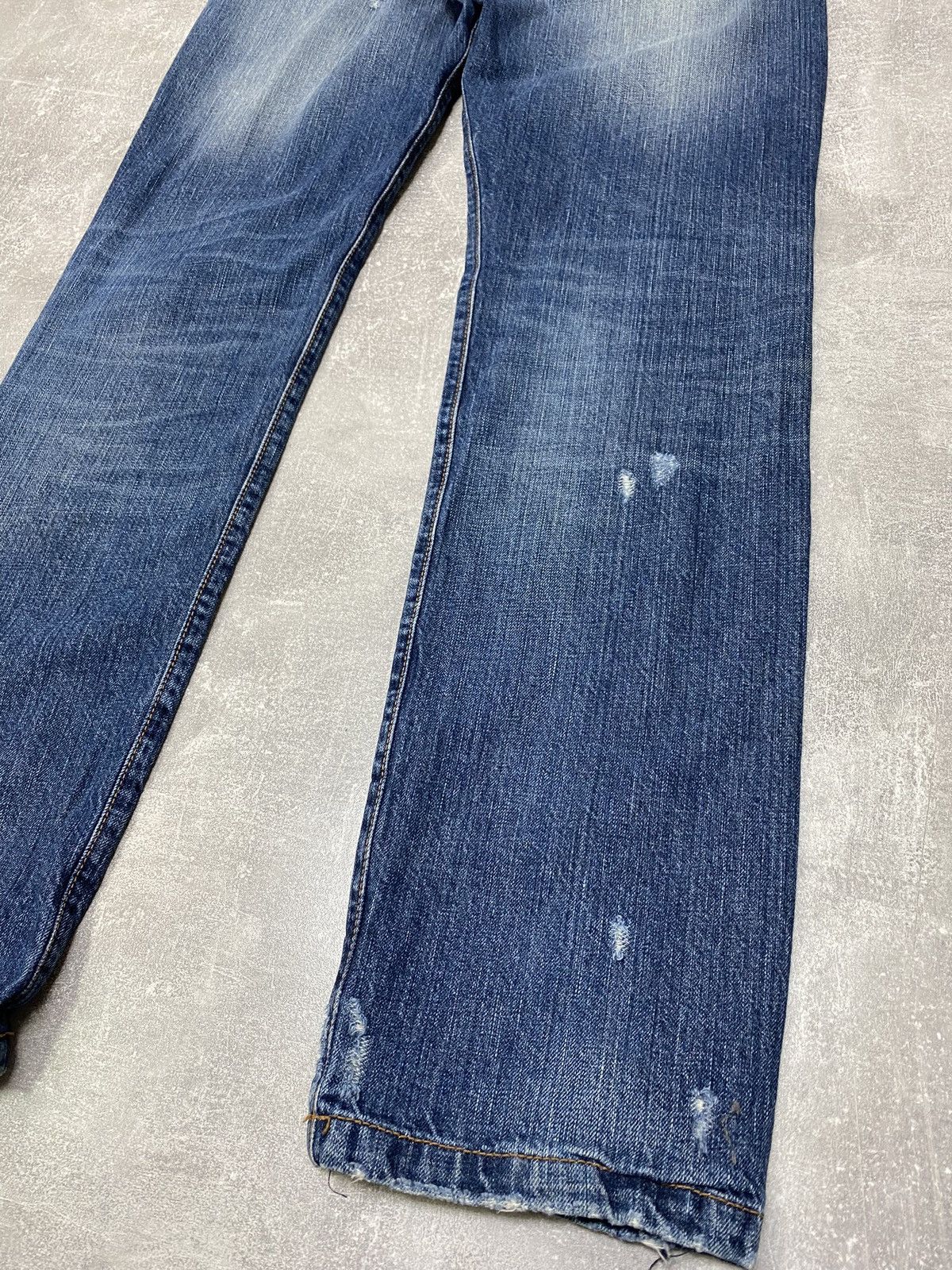 Designer × Dirk Bikkembergs Dirk Bikkembergs Sport Couture Cut Raw Denim Jeans Size US 34 / EU 50 - 21 Thumbnail