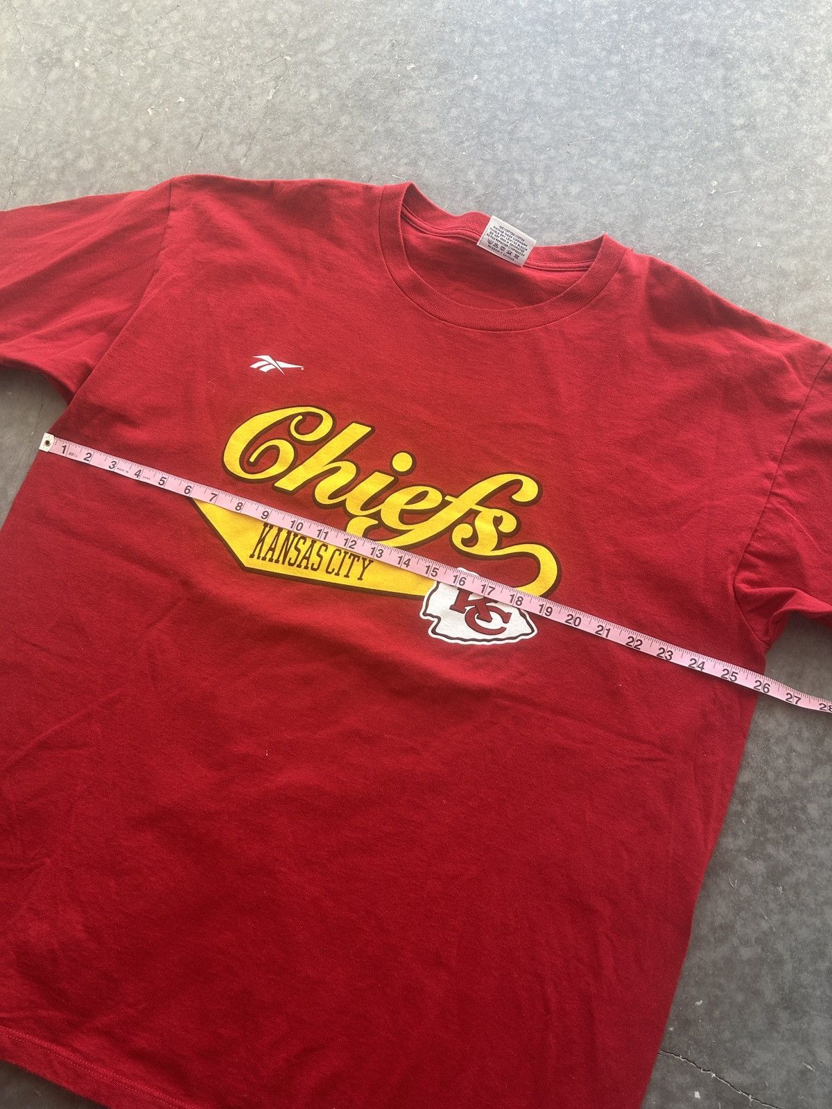 NFL × Reebok × Vintage Vintage 90s Kansas City Chiefs Graphic Tee NFL Pro Line Size US XXL / EU 58 / 5 - 8 Thumbnail