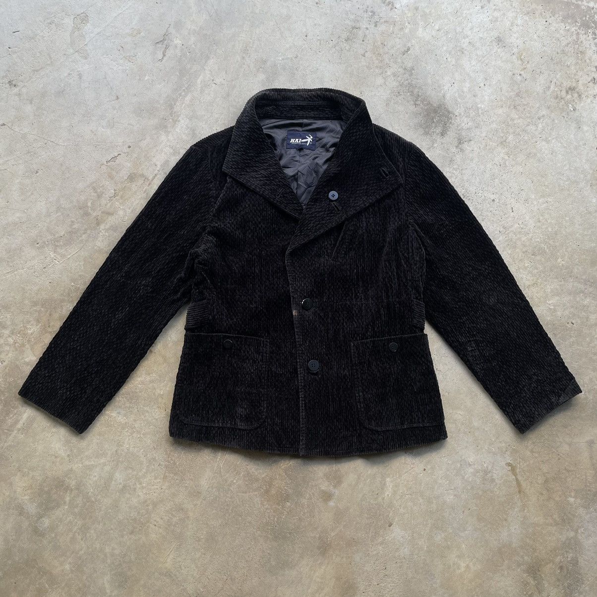 Issey Miyake 🇯🇵 Issey Miyake 1990s Hai Sporting Gear Black Corduroy Jacket Size US S / EU 44-46 / 1 - 2 Thumbnail