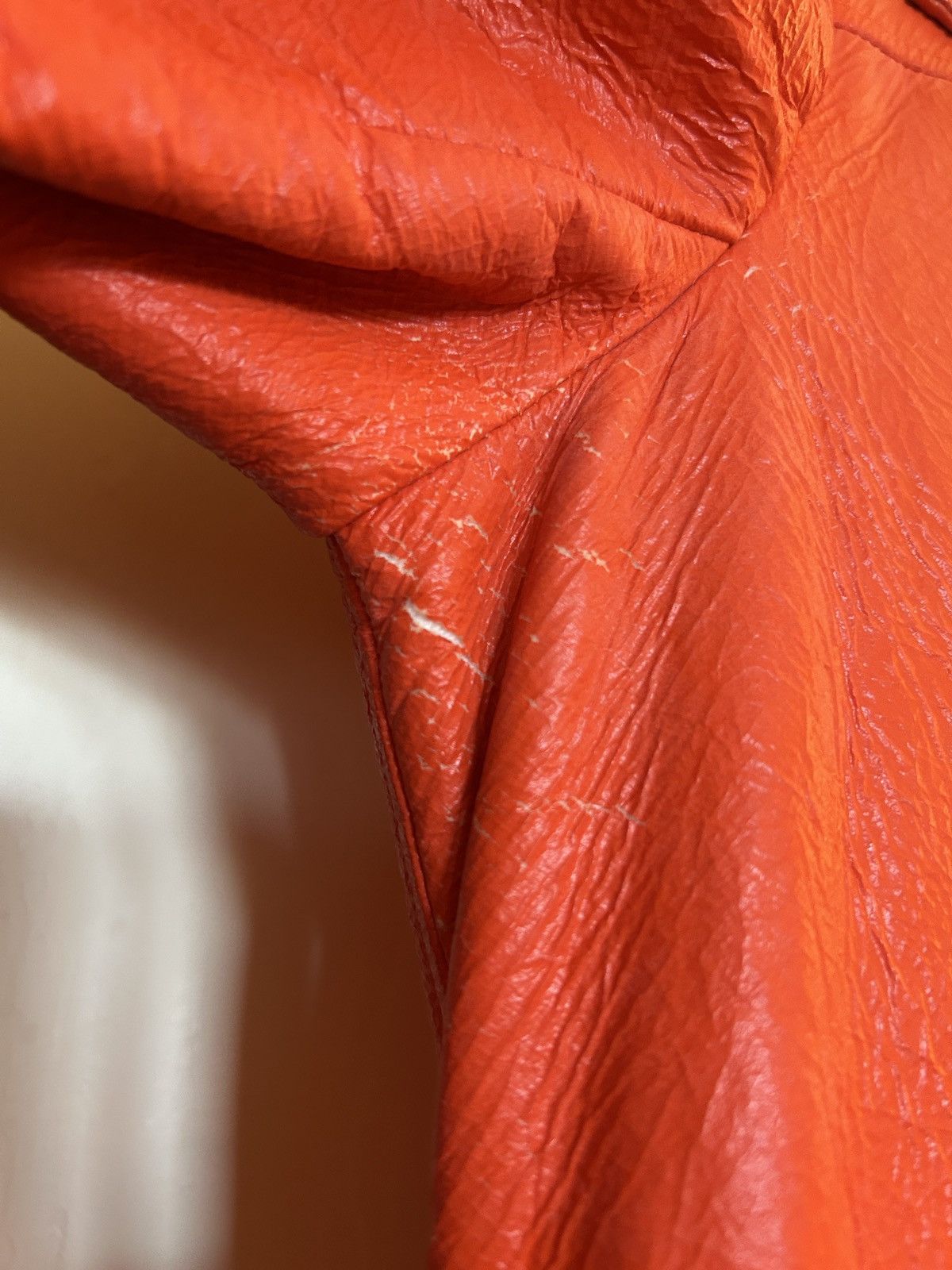 Courreges Courreges Paris Orange Vinyl Trench Coat Size XS / US 0-2 / IT 36-38 - 15 Thumbnail