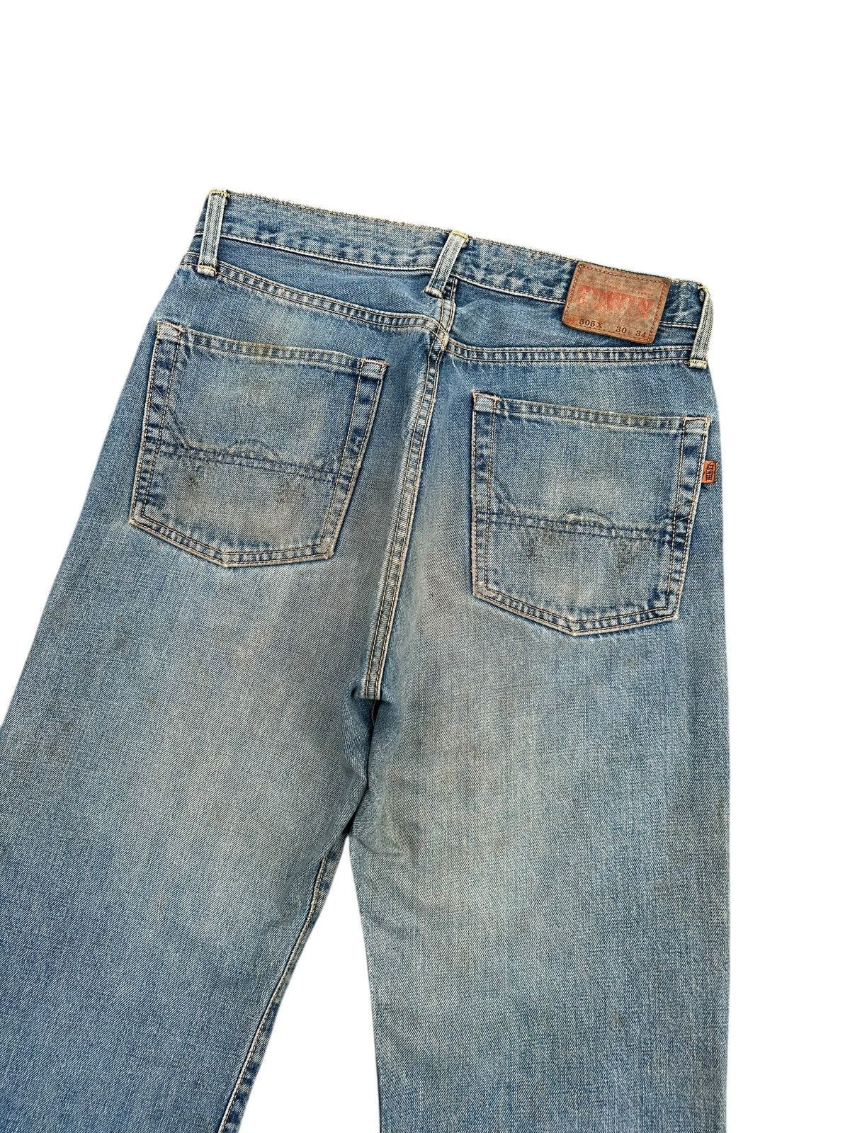 Kapital Thrashed Vintage Edwin 505x Selvedge Dirty Patina Denim Jean Size US 30 / EU 46 - 11 Thumbnail