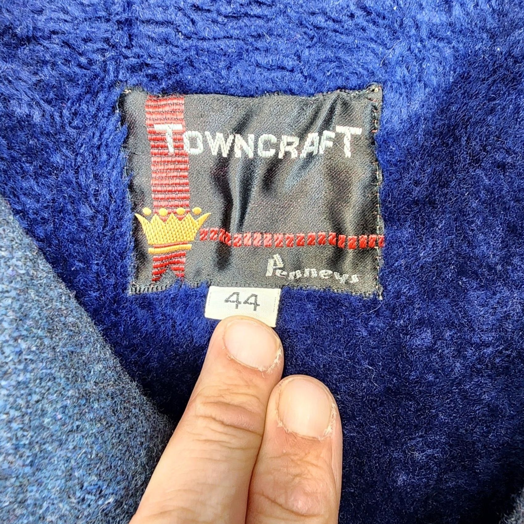 Vintage VINTAGE Towncraft Penneys Coat Mens 44 Navy Blue Lined Grandpa 60s 70s Size US S / EU 44-46 / 1 - 4 Thumbnail