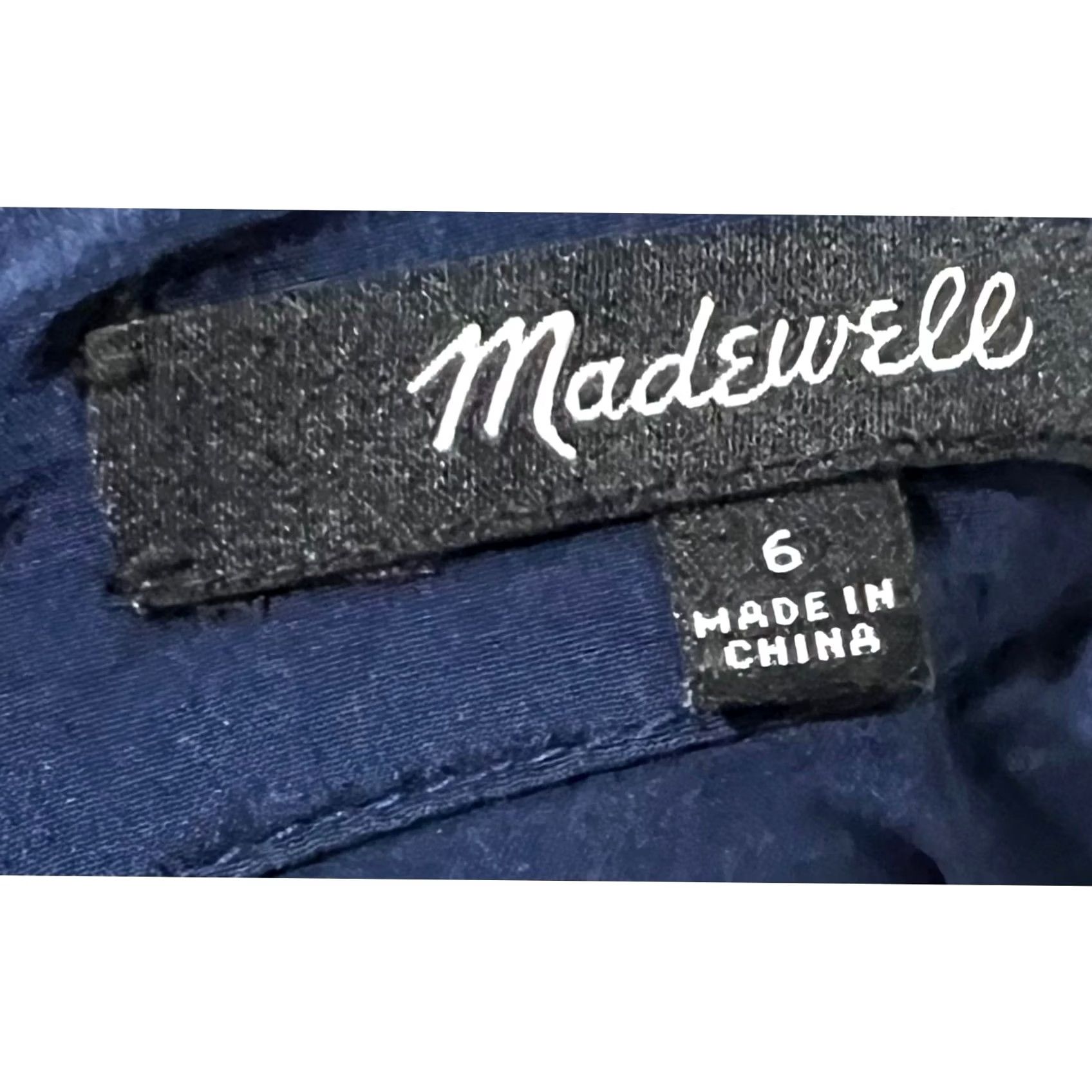 Madewell Madewell Silk Atrium Skirt Bird of Paradise Floral Dark Blue Size 6 Size 28" / US 6 / IT 42 - 5 Thumbnail