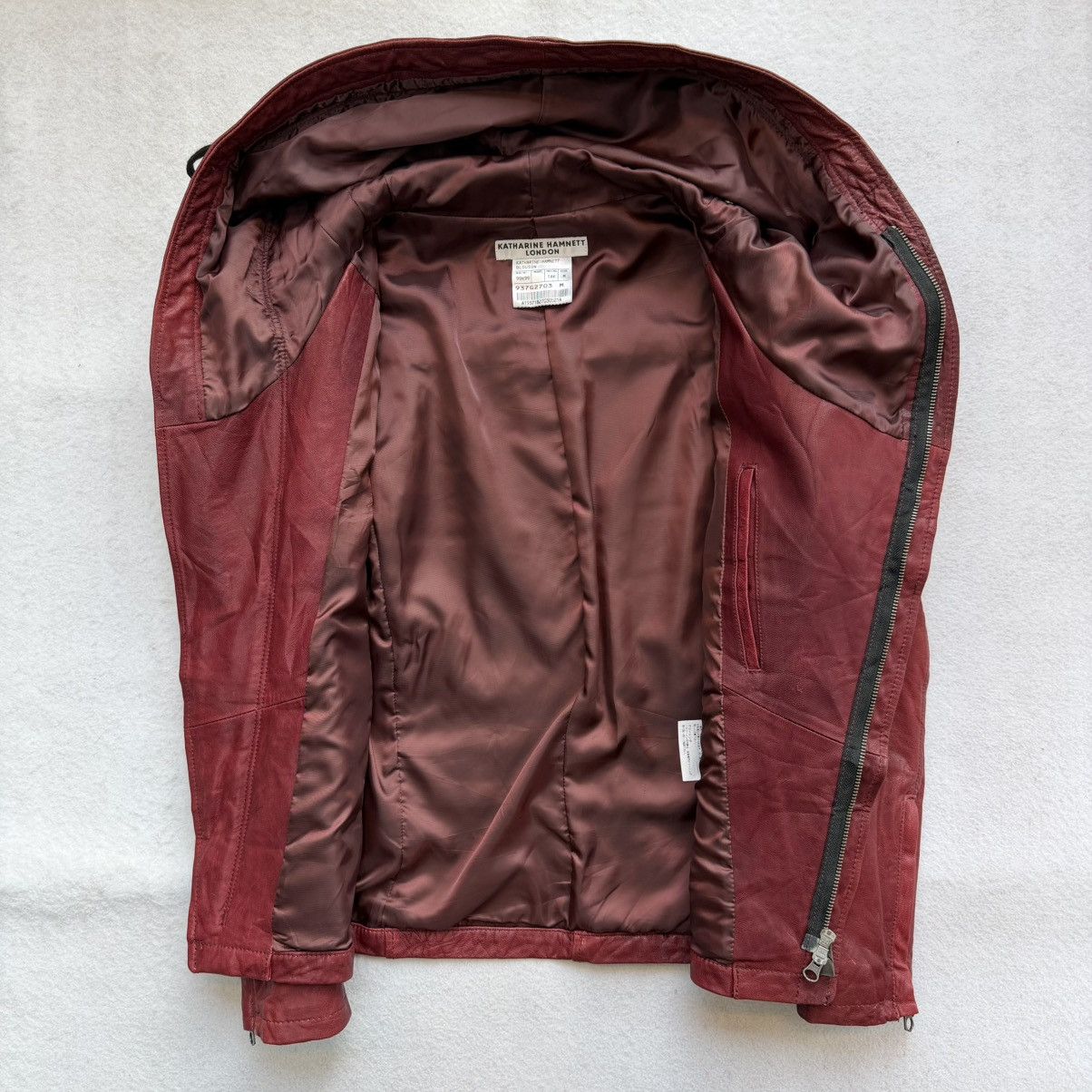 Katharine Hamnett London 2000s Katharine Hamnett "Alien Asymmetrical Goat Skin Jacket Size US M / EU 48-50 / 2 - 3 Thumbnail