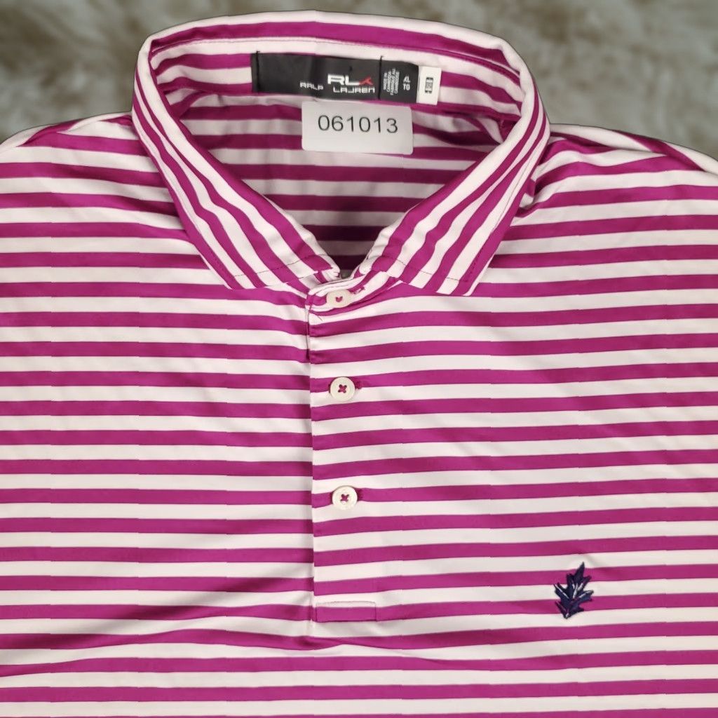 Ralph Lauren Ralph Lauren RLX Polo Shirt Mens XL Purple Striped Short Sleeve Golf Casual Size US XL / EU 56 / 4 - 1 Thumbnail