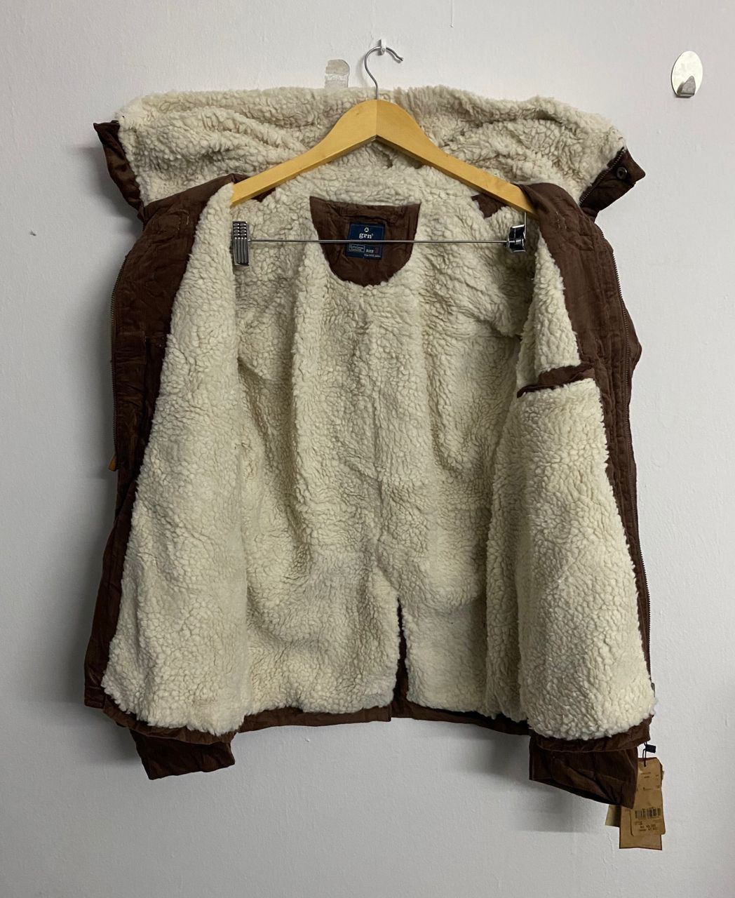 GRN Grn Tokyo Japan Corduroy Sherpa Jacket Size US L / EU 52-54 / 3 - 3 Thumbnail