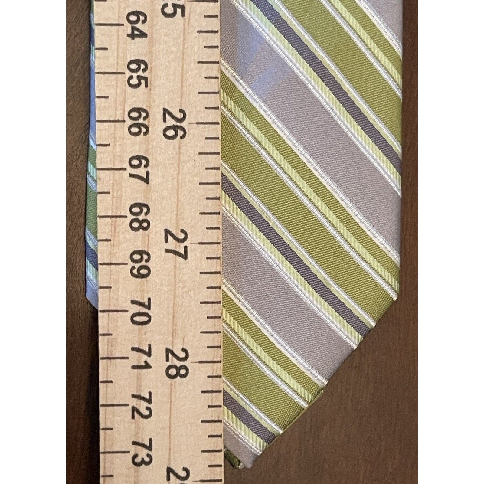 Van Heusen Van Heusen Green Gray 100% Polyester Made In China Size ONE SIZE - 5 Thumbnail
