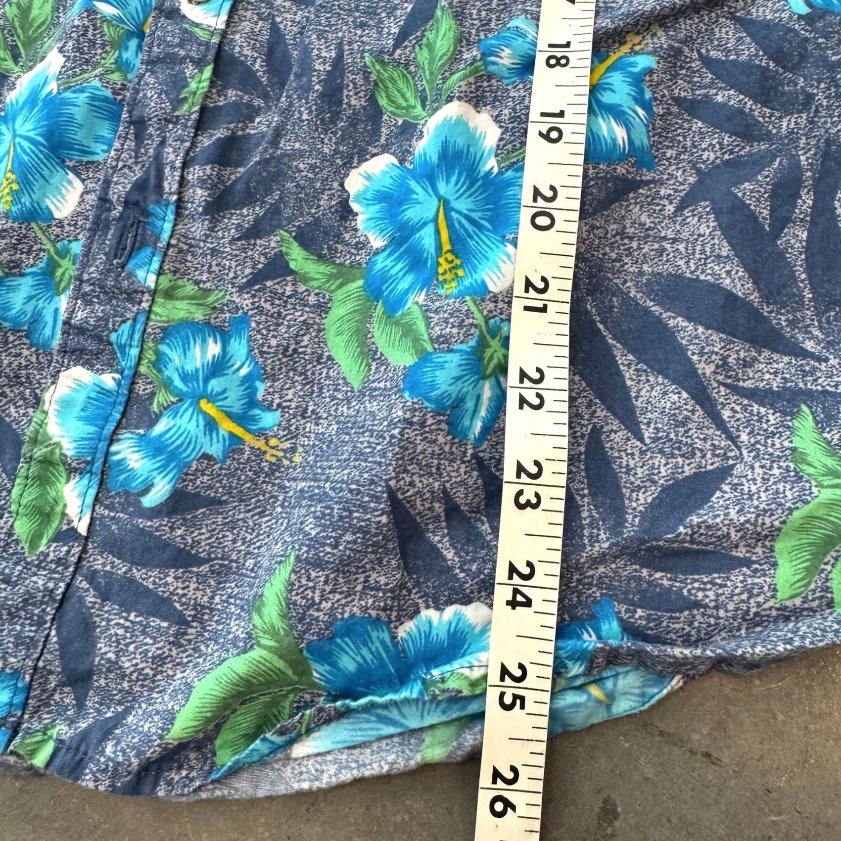 Denime VINTAGE Denim & Flower Casual Floral Hawaiian Beach Button Up Blue Shirt M Mens Size US M / EU 48-50 / 2 - 5 Thumbnail
