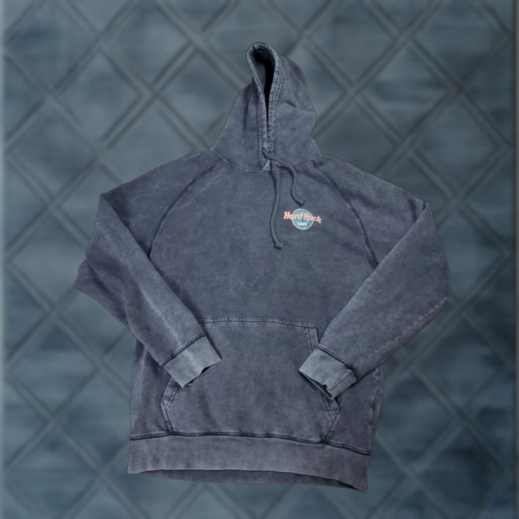 Pacsun Pacsun X Hard Rock Cafe Paris Hoodie Mens Medium Black Acid Wash Graphic Shirt? Size US M / EU 48-50 / 2 - 1 Thumbnail