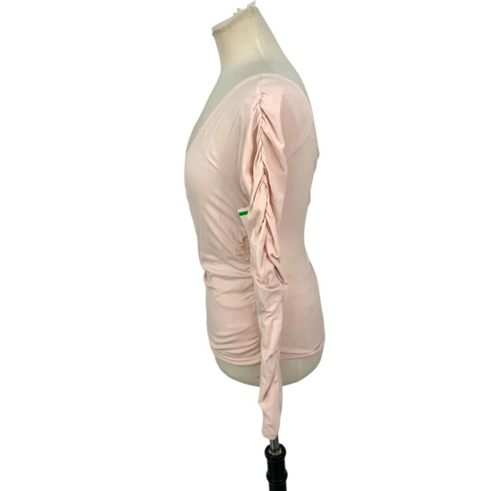 Other Open Edit Off Shoulder Ruched Top Pink Size Medium NWOT Size M / US 6-8 / IT 42-44 - 5 Thumbnail