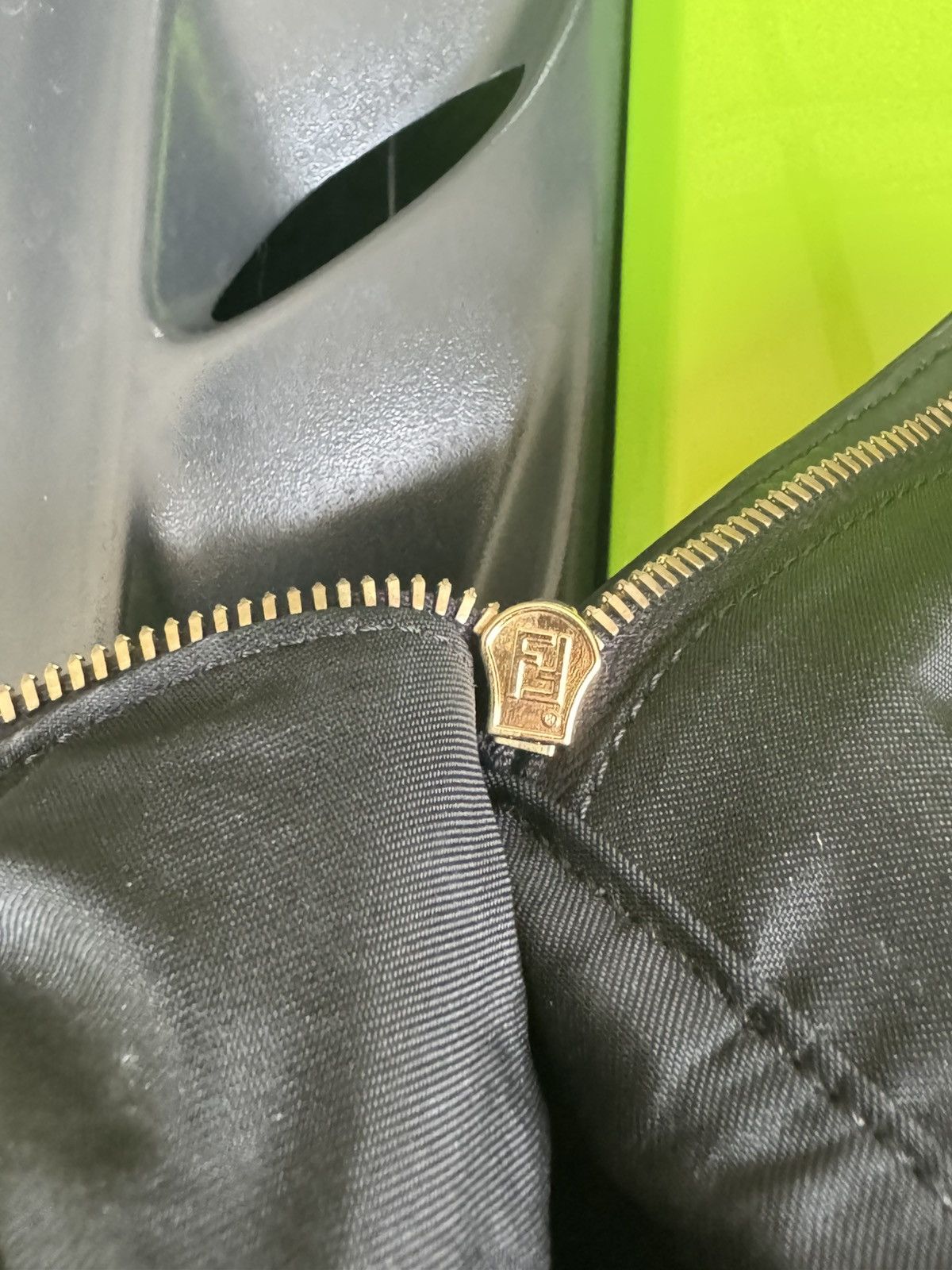Fendi Fendi Monster Eyes Black Gold Tone Backpack Size ONE SIZE - 22 Thumbnail