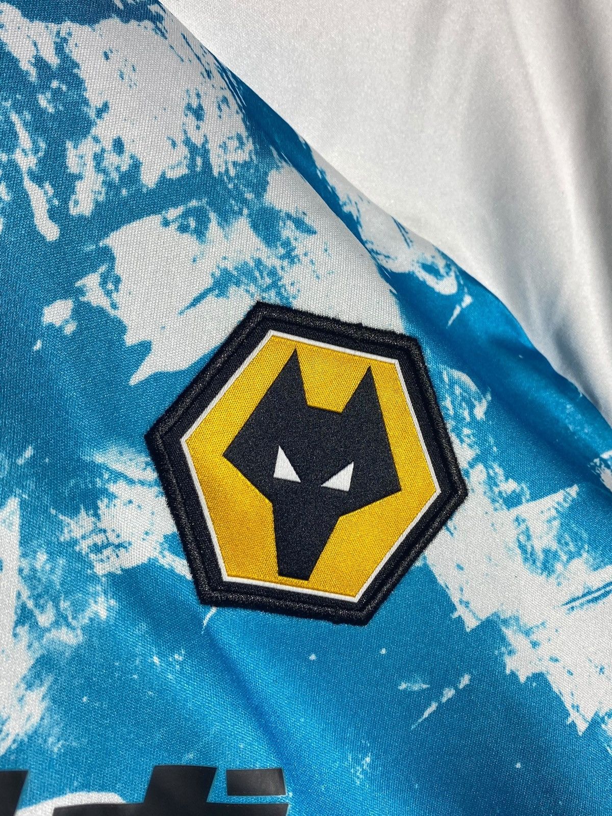 Adidas 🔥 ADIDAS WOLVES JERSEY BLUE SPLATTER FUTURE RAVE XL Size US XL / EU 56 / 4 - 5 Thumbnail