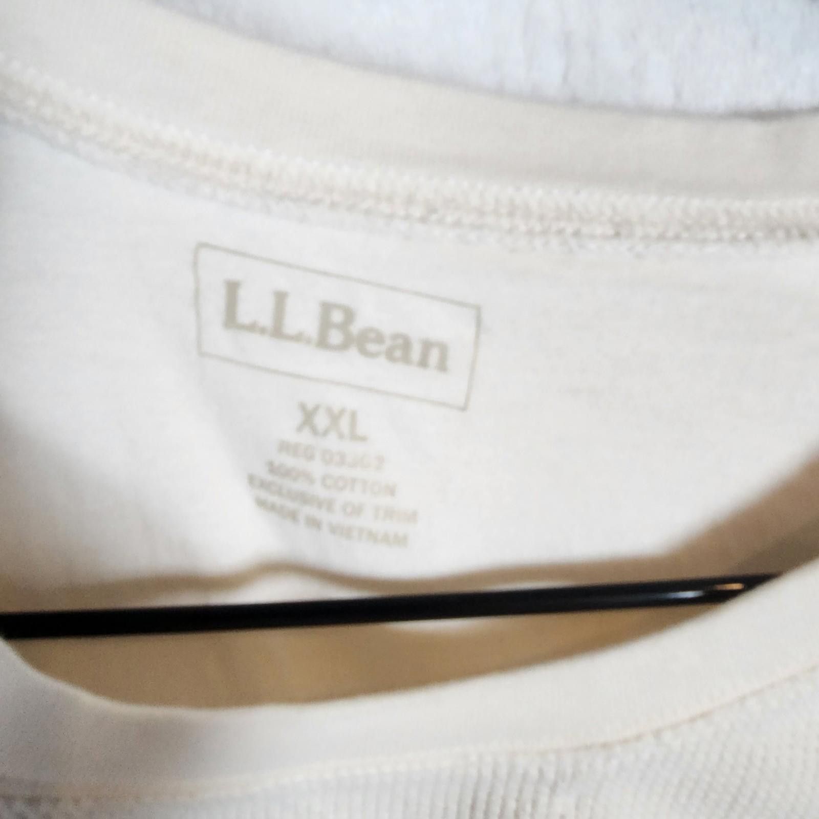 L.L. Bean Ll Bean White Waffle Knit Long Sleeve Shirt Size XXL Size US XXL / EU 58 / 5 - 6 Thumbnail