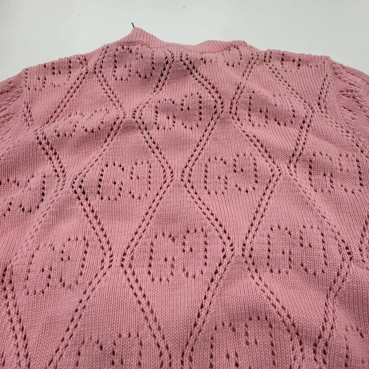 Gucci Gucci Pink Short Sleeve Knitted Top-2507 Size L / US 10 / IT 46 - 3 Thumbnail