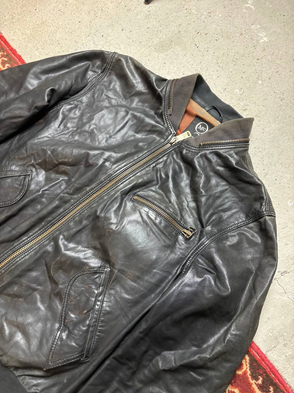 Alexander McQueen × Vintage Vintage Y2K Alexander McQueen Leather Jacket Size US M / EU 48-50 / 2 - 2 Thumbnail