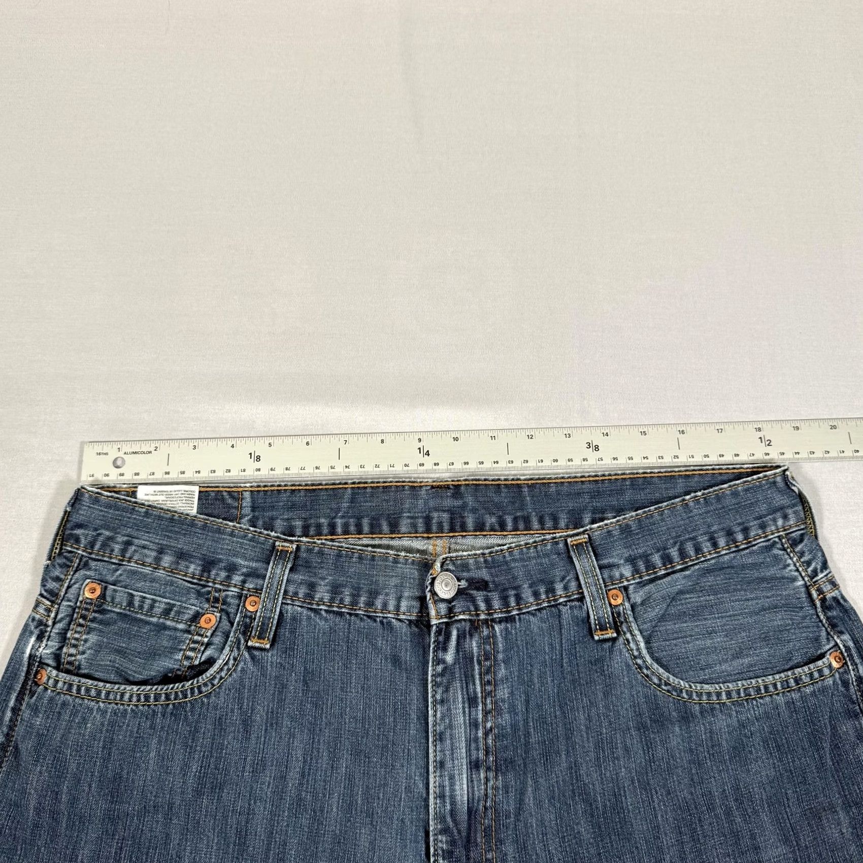 Levi's Levi's 569 Jeans Mens 36x32 Blue Loose Straight Baggy Denim Pants Western 90s Grunge Vintage No Size US 36 / EU 52 - 5 Thumbnail