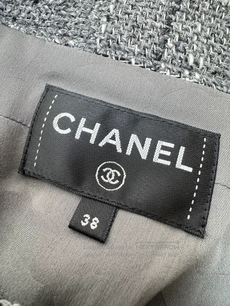 Chanel Chanel 19P spring and summer preview gray ruffled round-ne Size XS / US 0-2 / IT 36-38 - 5 Thumbnail
