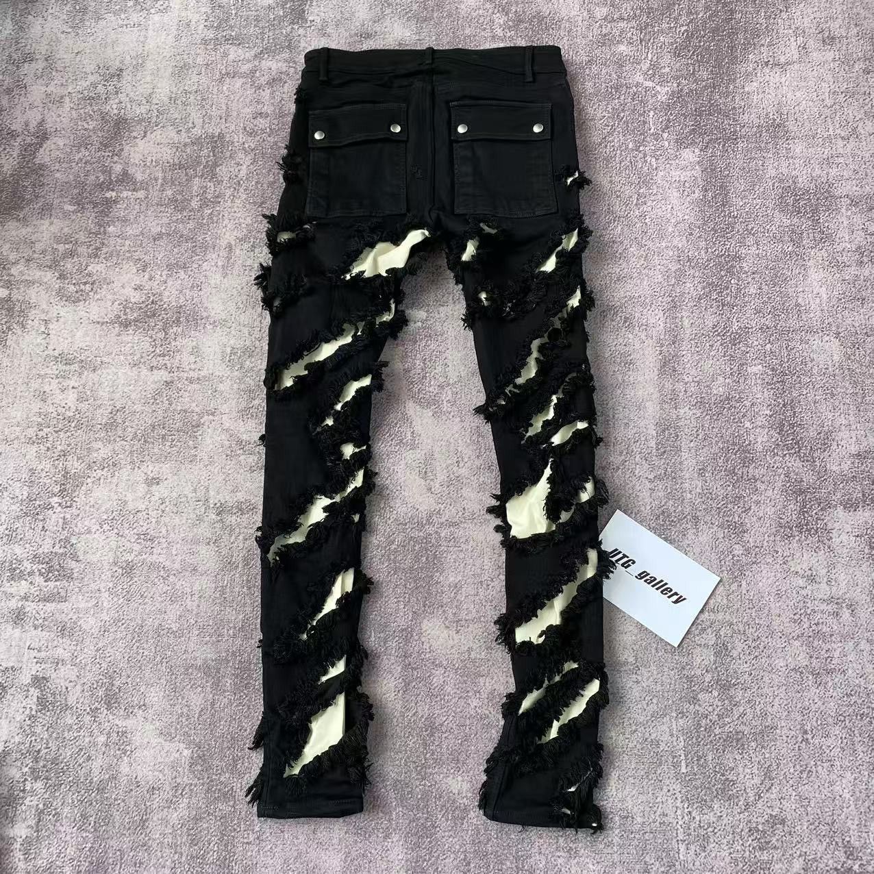Rick Owens Rick Owens Mainline Slashed Tyrone Jeans FW21 Gethsemane Size US 32 / EU 48 - 2 Thumbnail