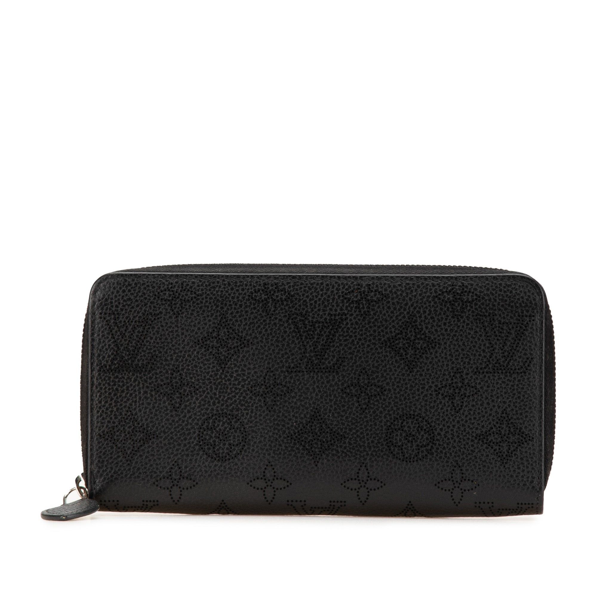 Louis Vuitton Louis Vuitton Monogram Mahina Zippy Wallet Black Size ONE SIZE - 1 Thumbnail