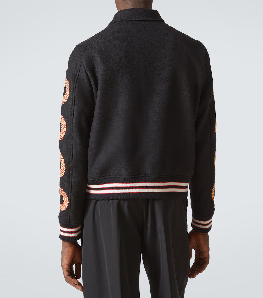 Amiri o1h1sh10525 Snake Bones Jacket in Black Size US XL / EU 56 / 4 - 4 Thumbnail