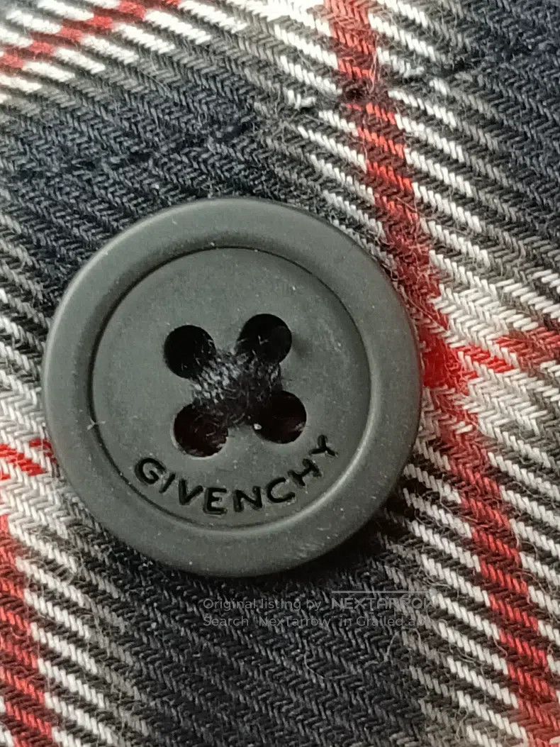 Givenchy Givenchy Size39 Men's Plaid Shirt Size US M / EU 48-50 / 2 - 7 Thumbnail