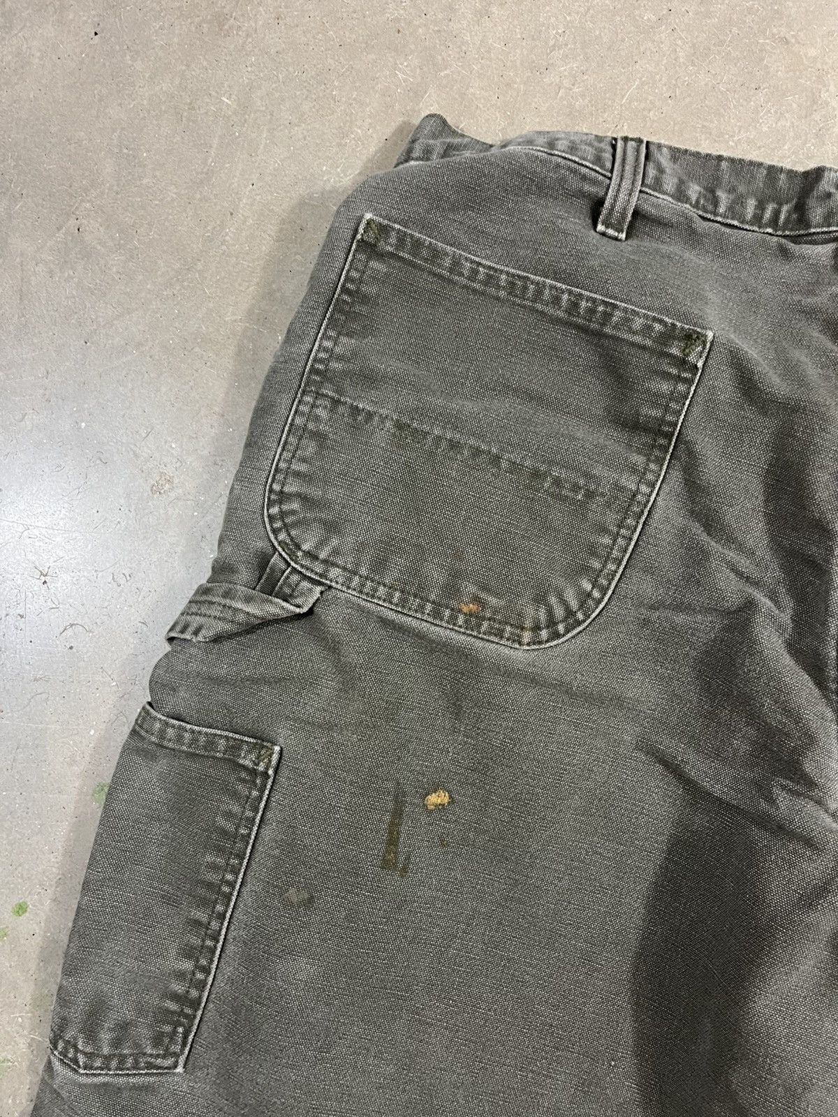Carhartt Vintage Carhartt B111 MOS Flannel Lined Pants Faded Green Size US 37 - 8 Thumbnail