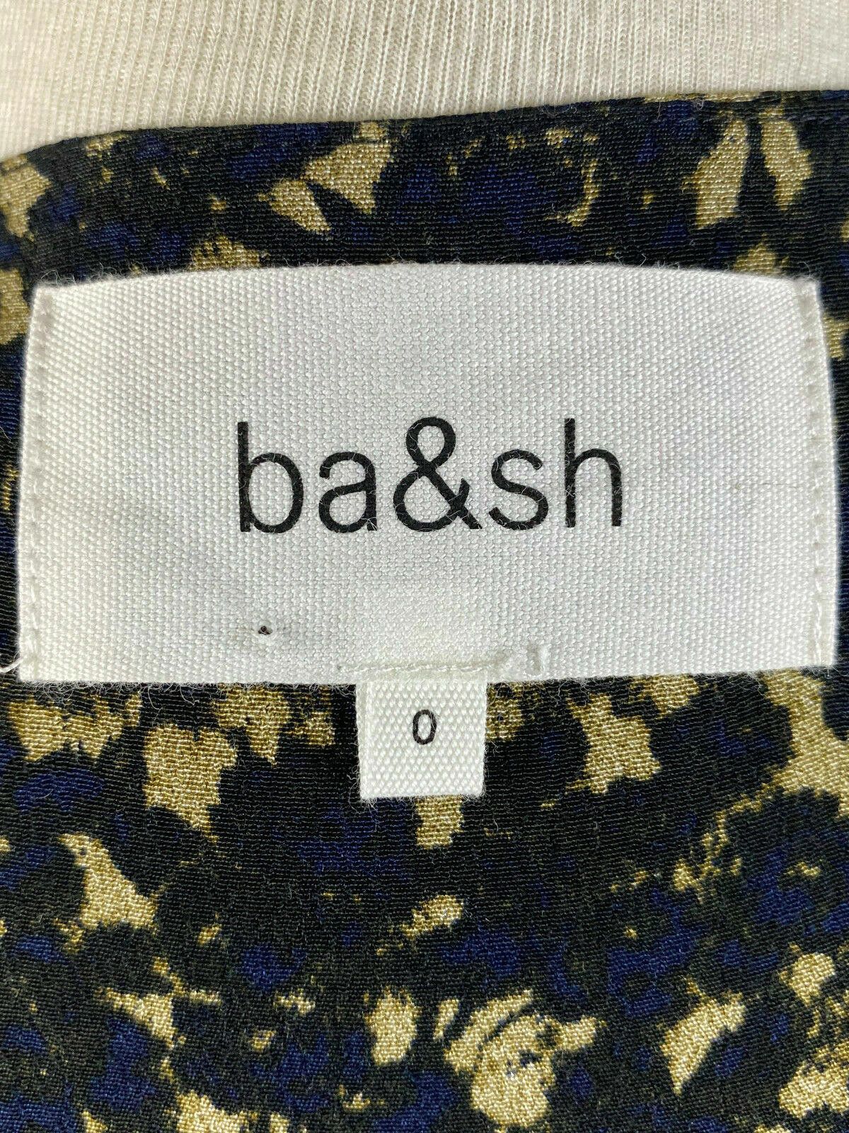 Wilkes Bashford BA&SH Viscose Top in Bleu Nuit Long Sleeve Blouse Size 0 Size XS / US 0-2 / IT 36-38 - 9 Thumbnail