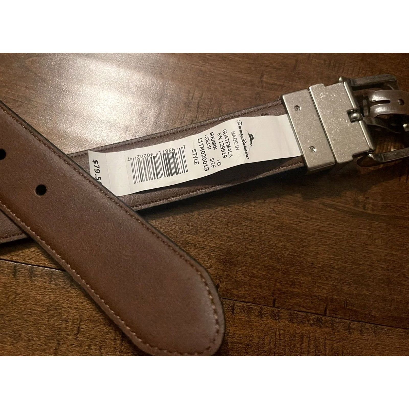 Tommy Bahama Tommy Bahama Reversible Leather Belt Black Brown Marlin Buckle Men's L New Size ONE SIZE - 5 Thumbnail