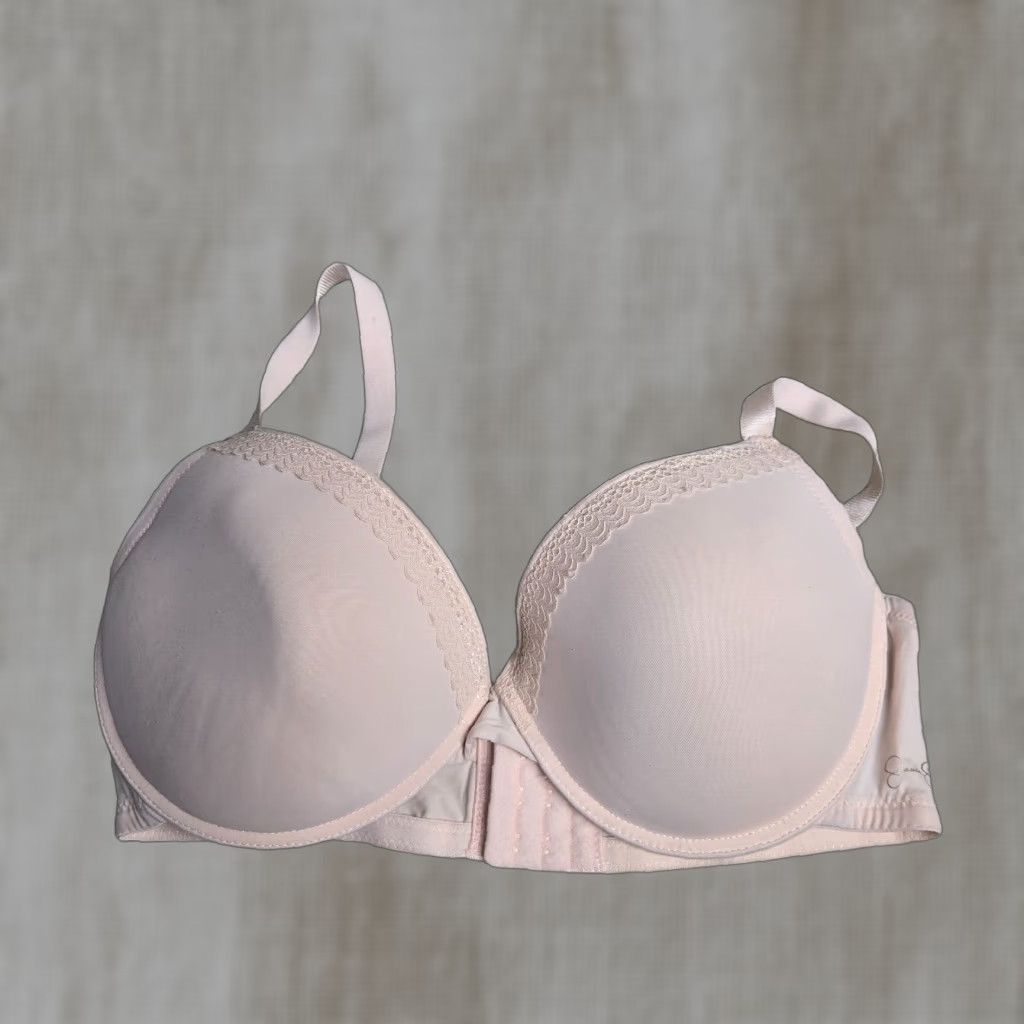 Jessica Simpson JESSICA SIMPSON Bra Pink 38C Padded Underwire Style 71222 Back/Side Lace Women's Size ONE SIZE - 1 Thumbnail