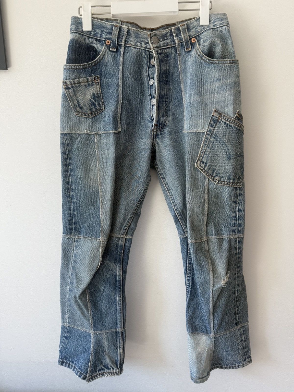 Takahiromiyashita The Soloist. the jean patchwork denim Size US 29 - 1 Thumbnail