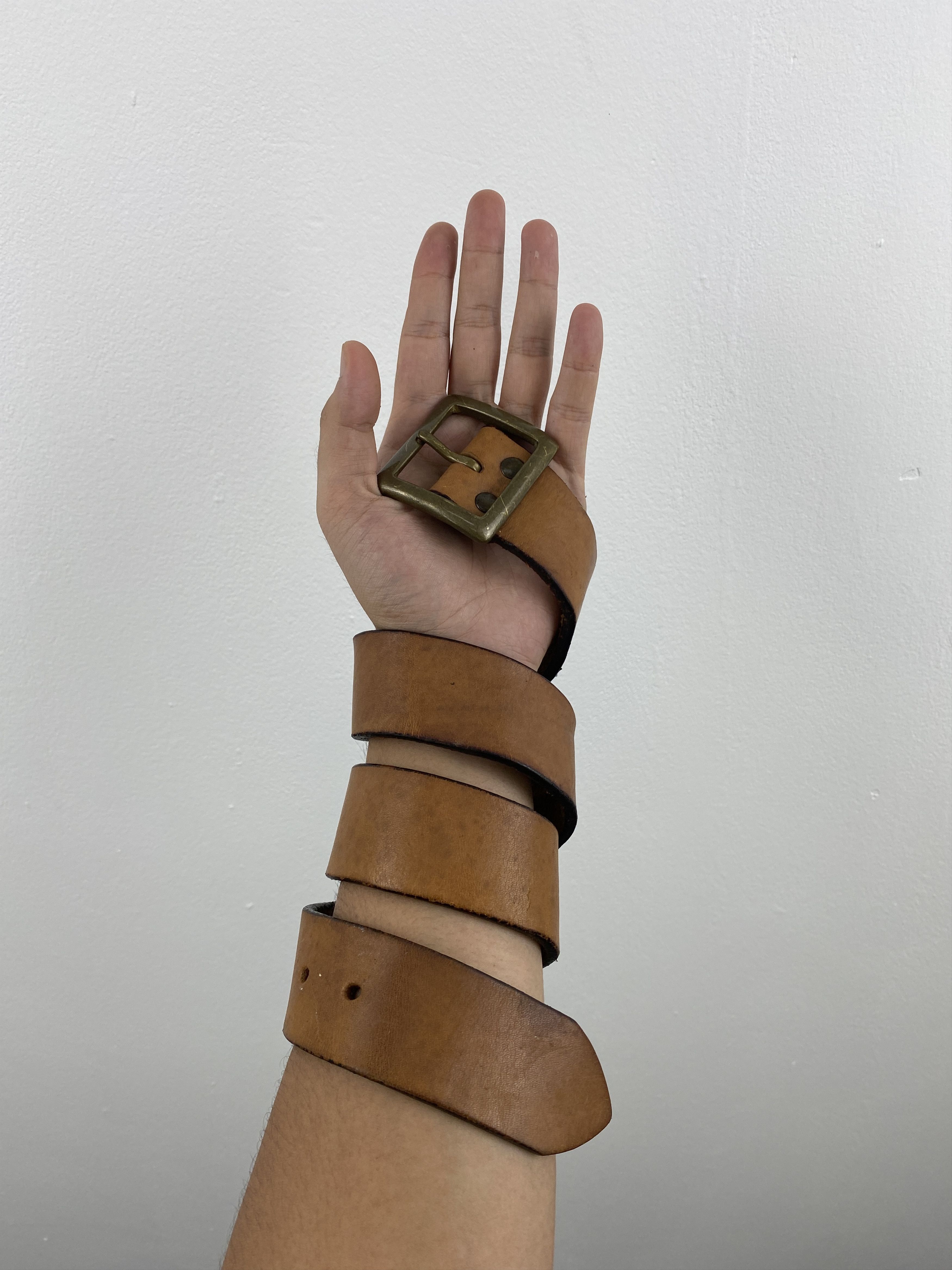 Genuine Leather × Japanese Brand × Vintage Vintage Japanese Brand Genuine Leather Belt B0001 Size 32 - 1 Thumbnail