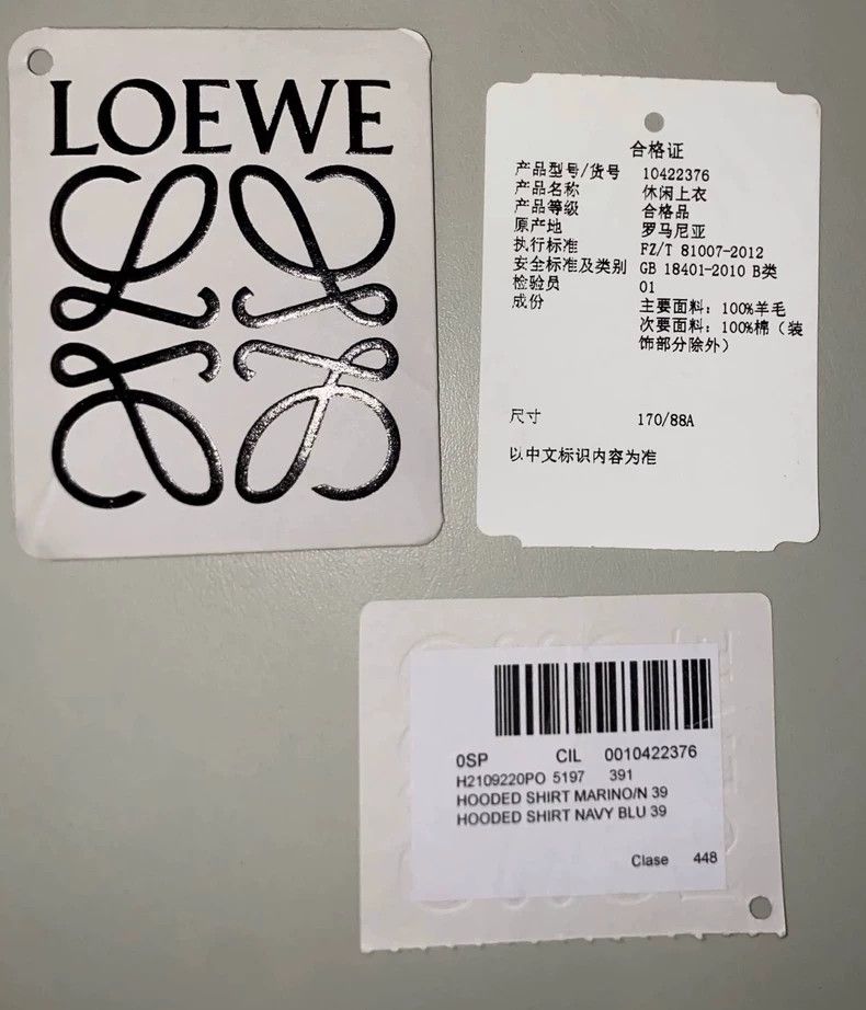 Loewe LOEWE size39 Color matching hoodies Size US M / EU 48-50 / 2 - 5 Thumbnail
