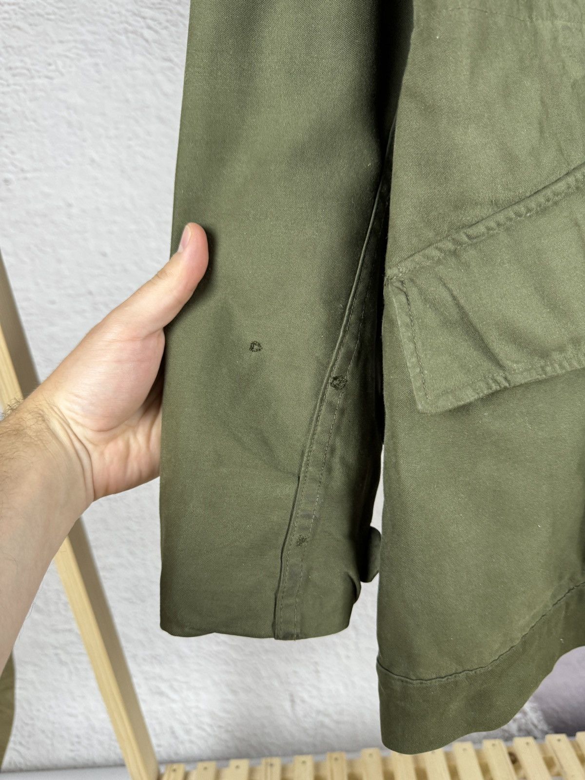 Vintage Vtg✅80’s Dutch Nethelands Army KL Seyntex Green Jacket Size US L / EU 52-54 / 3 - 9 Thumbnail