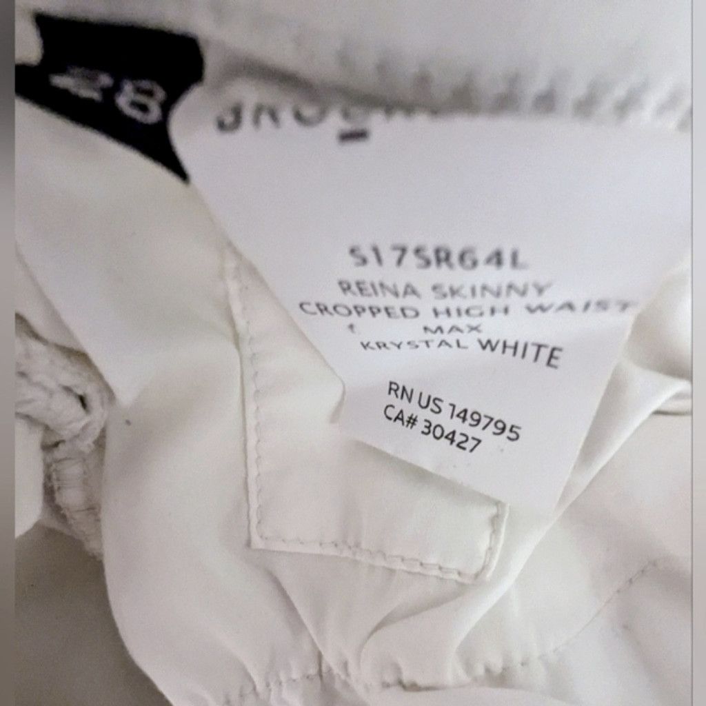 Brockum Brockenbow White Studded High Rise Skinny Jeans Size 28" / US 6 / IT 42 - 7 Thumbnail