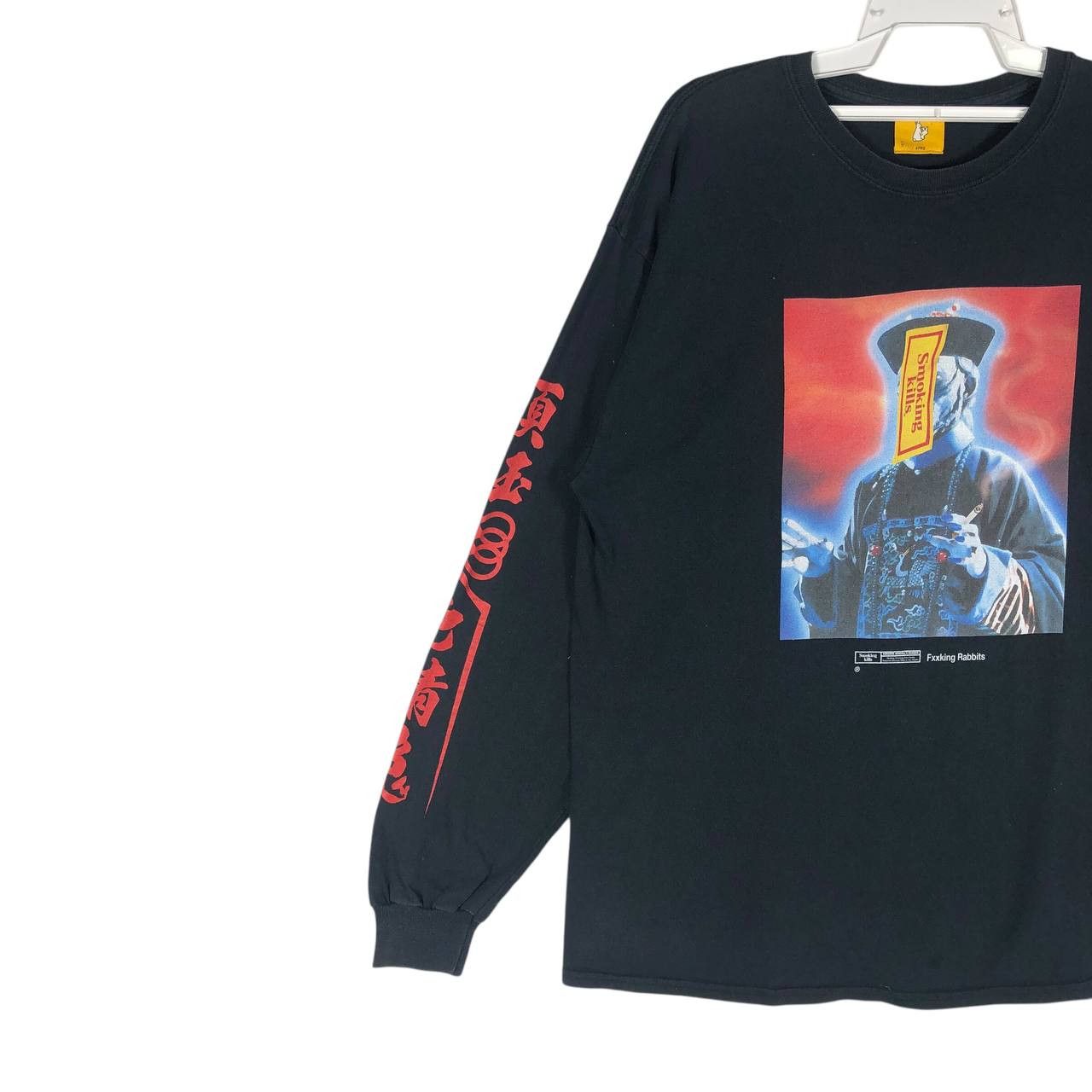 FR2 Rare!!! FR2 "Smooking Kills" Fxxking Rabbits L/S T-Shirt Size US L / EU 52-54 / 3 - 3 Thumbnail