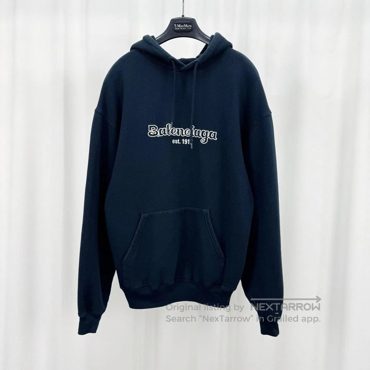 Balenciaga Embroidered Letter Hoodie XS.