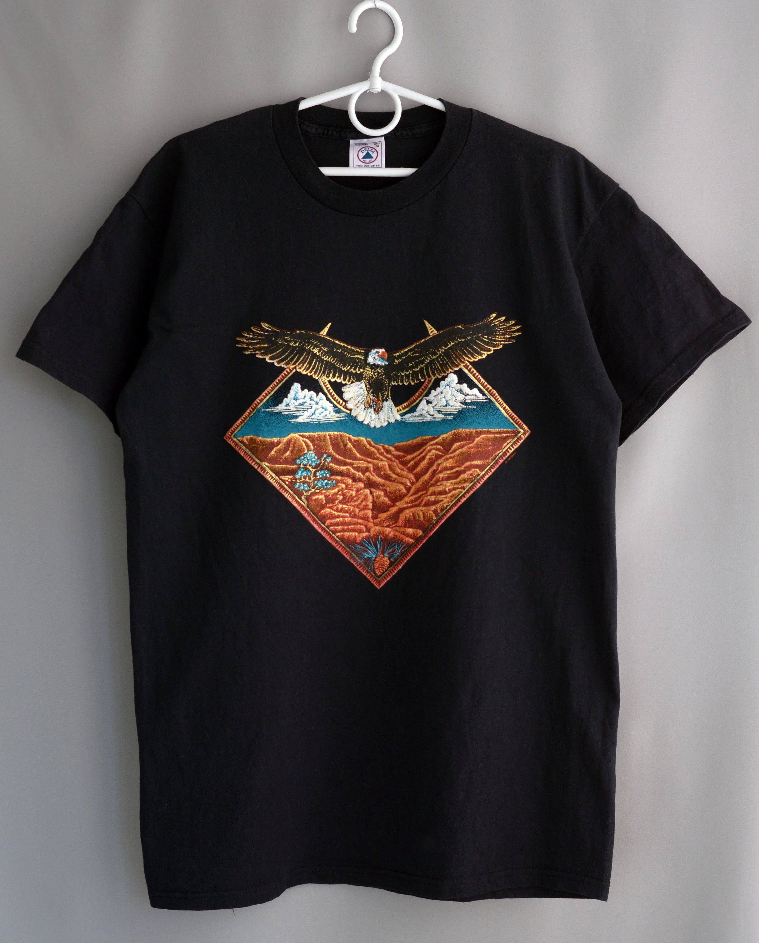 Vintage Vintage 90s Eagle T shirt Size US M / EU 48-50 / 2 - 1 Thumbnail