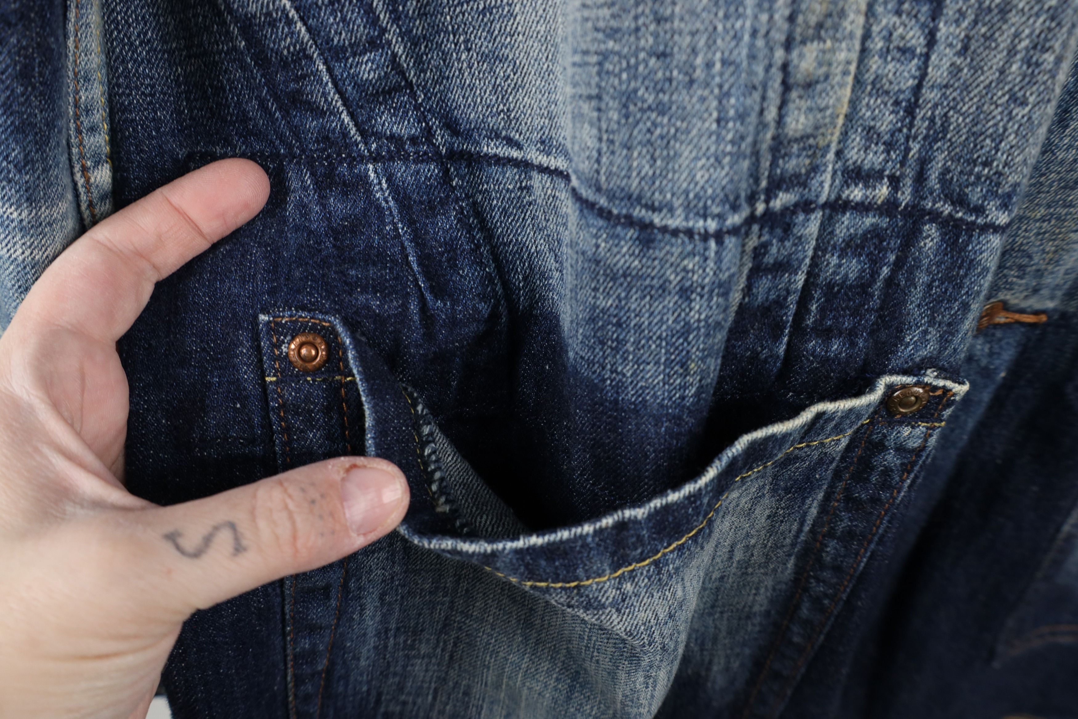 Vintage Vintage 90s Y2K Streetwear Denim Jean Blazer Jacket Blue Size US XXL / EU 58 / 5 - 8 Thumbnail