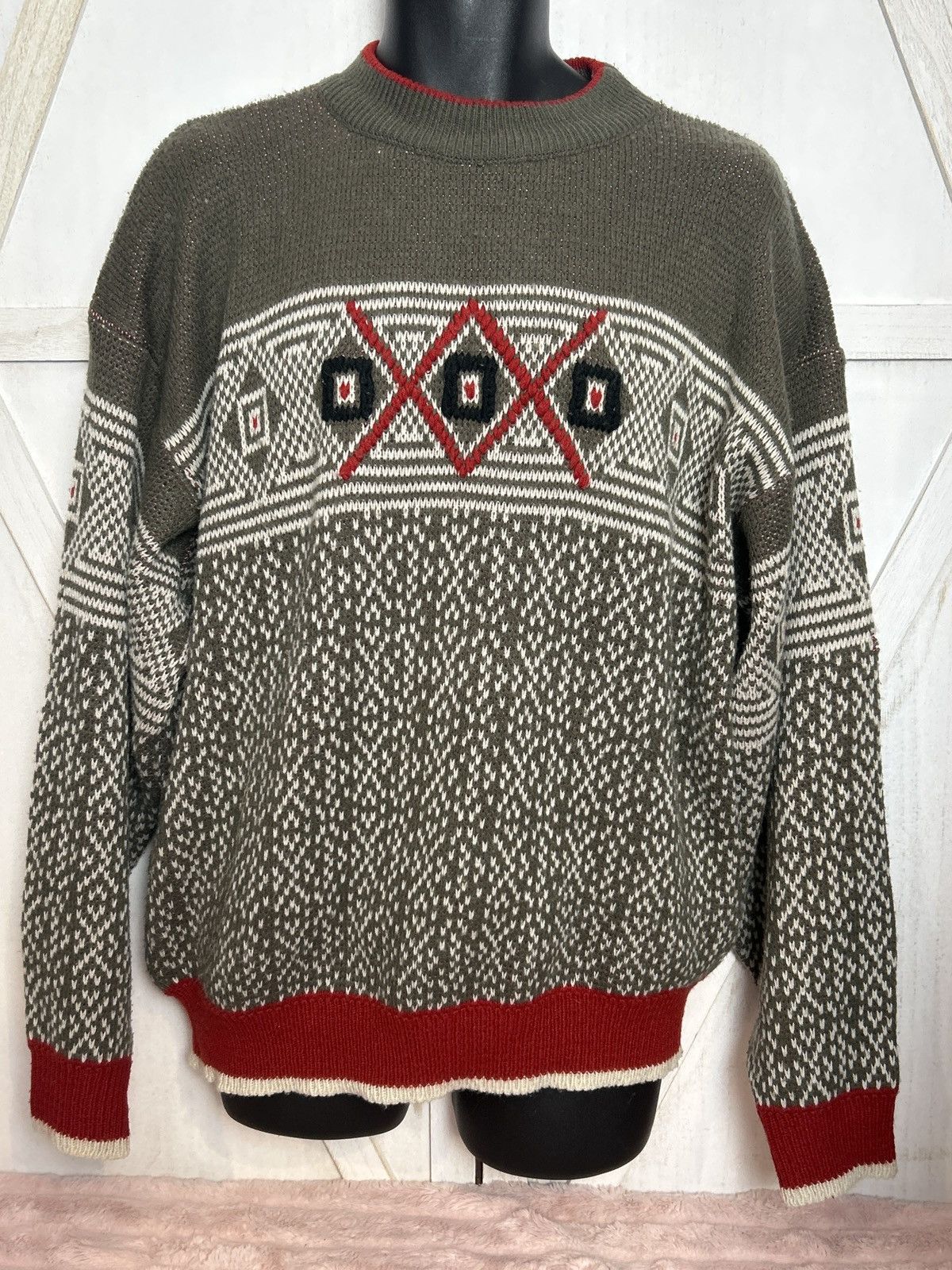 McGregor Vintage McGregor Sweater Men’s XL – 80s Geometric Knit Size US XL / EU 56 / 4 - 1 Thumbnail