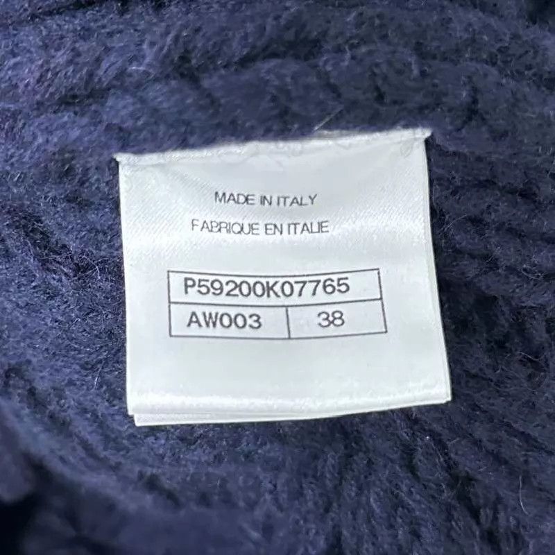 Chanel Chanel Burger Series Women's Navy Knit Sweater 38 Size S / US 4 / IT 40 - 5 Thumbnail