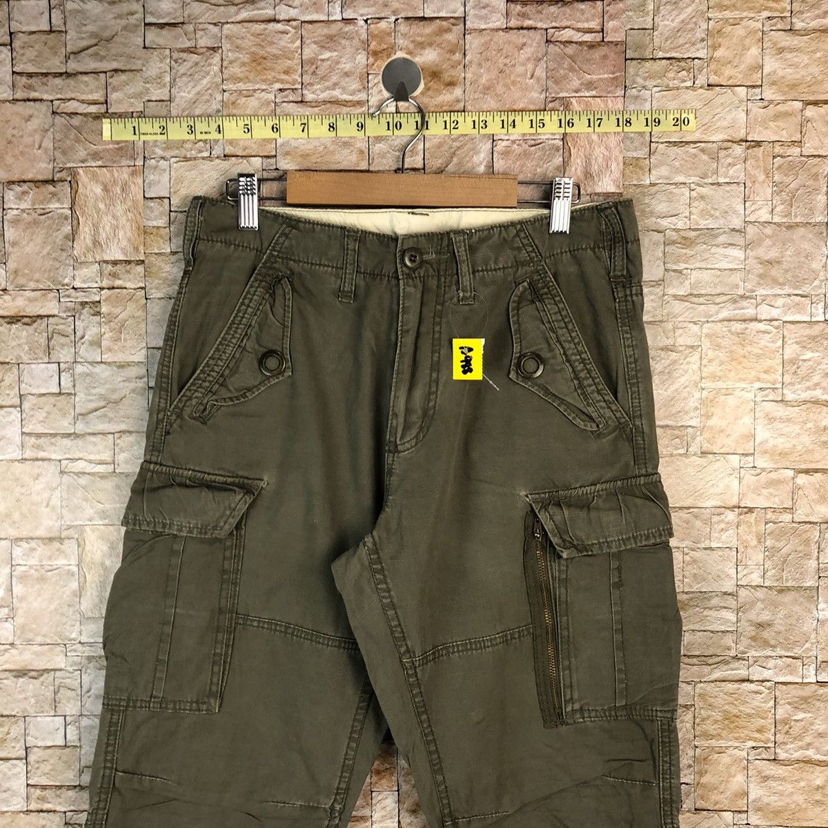 Japanese Brand Baldia Green Cargo Multipocket Pants #A988 Size US 30 / EU 46 - 4 Thumbnail