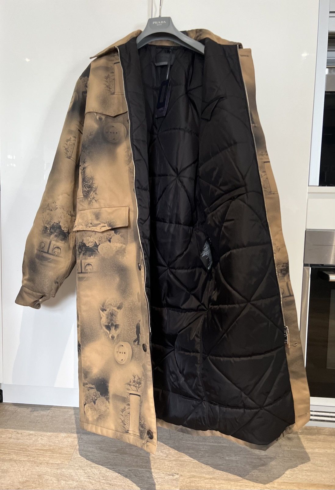 Prada × Raf Simons Prada FW22 Mens Cinematic “Special Edition” printed Parka Size US M / EU 48-50 / 2 - 12 Thumbnail