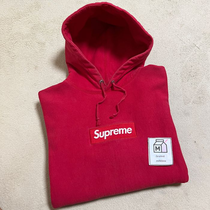 Supreme Supreme Red Box Logo Hoodie FW12 Grailed