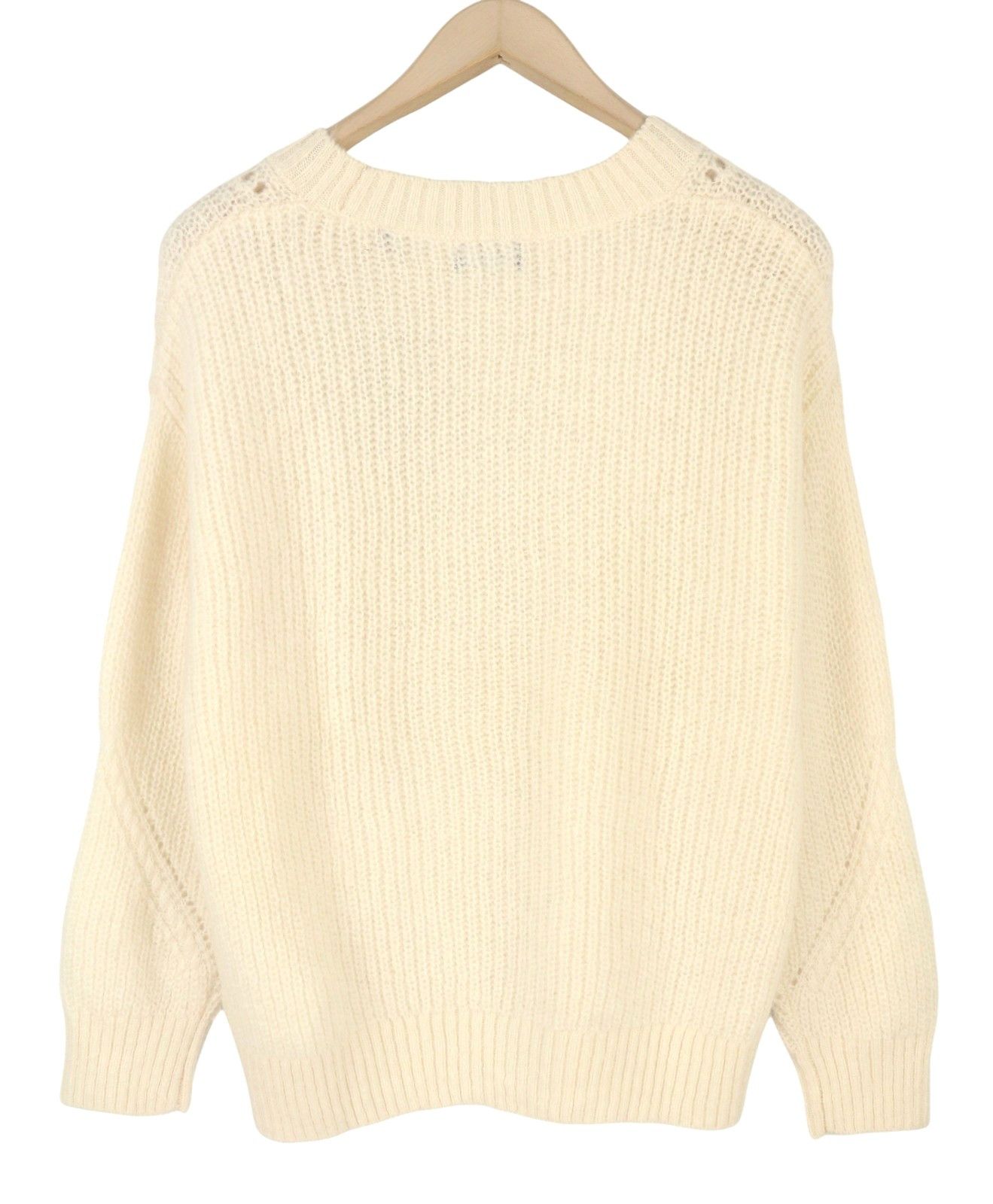 Gant MOHAIR C-NECK XL Cream Wool Blend Jumper 87229 Size XL / US 12-14 / IT 48-50 - 4 Thumbnail
