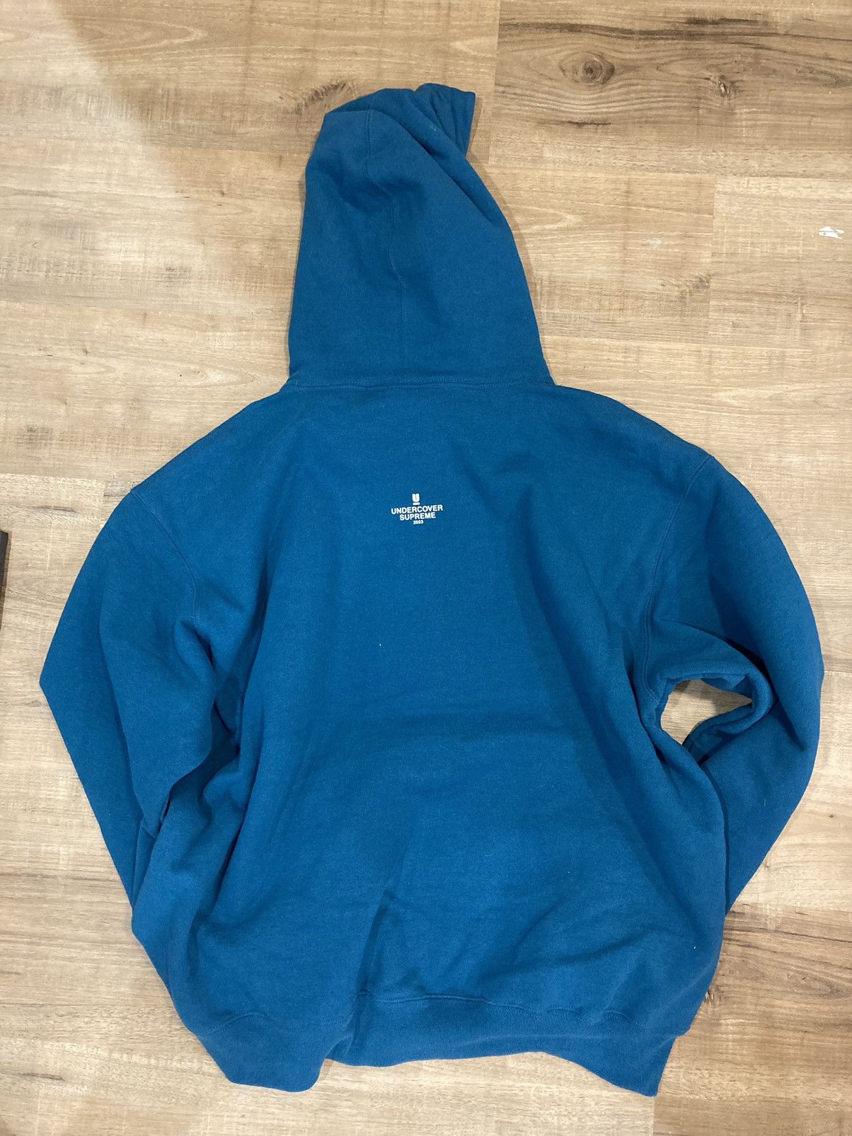 Supreme × Undercover Supreme x Undercover anti you teal hoodie 
