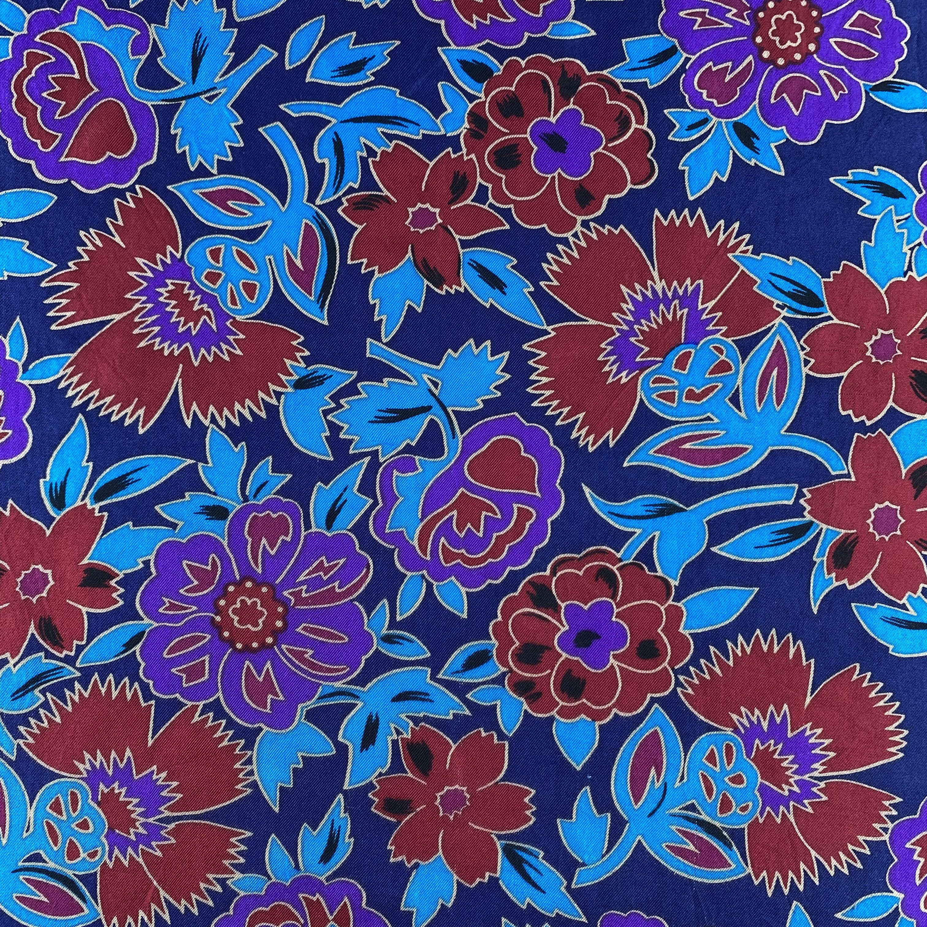 Japanese Brand × Vintage Vintage Japanese Brand Flora Silk Scarf SS049 Size ONE SIZE - 4 Thumbnail