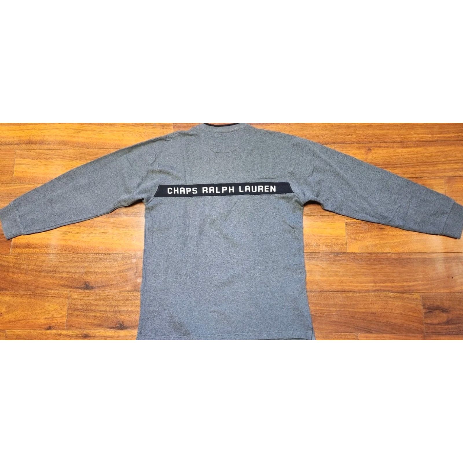 Ralph Lauren VINTAGE CHAPS RALPH LAUREN Sweatshirt Men L Gray Pullover Knit Logo Embroidered Size US L / EU 52-54 / 3 - 3 Thumbnail