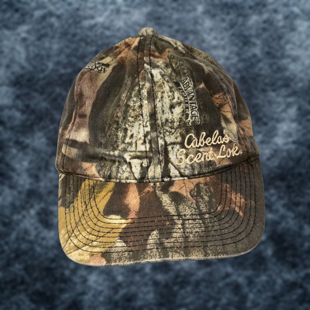 Vintage VINTAGE Cabela's Hat Camouflage Forest Camo Adjustable Cap Men Hunting Outdoor Baseball Cap Size ONE SIZE - 1 Thumbnail